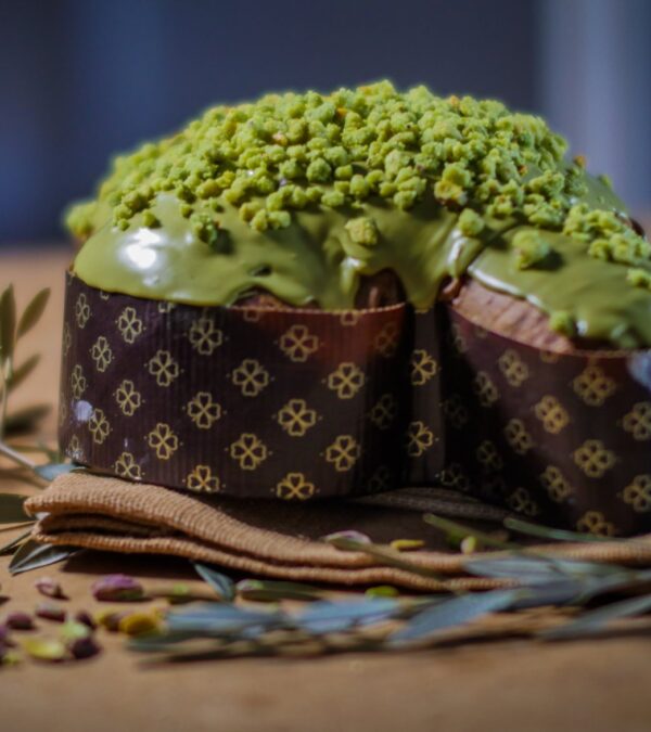 Colomba artigianale al Pistacchio senza glutine e senza lattosio